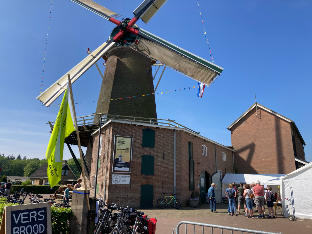 Het was stralend weer tijdens Nationale Molendag.